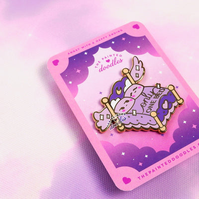 Only One Bed Enamel Pin