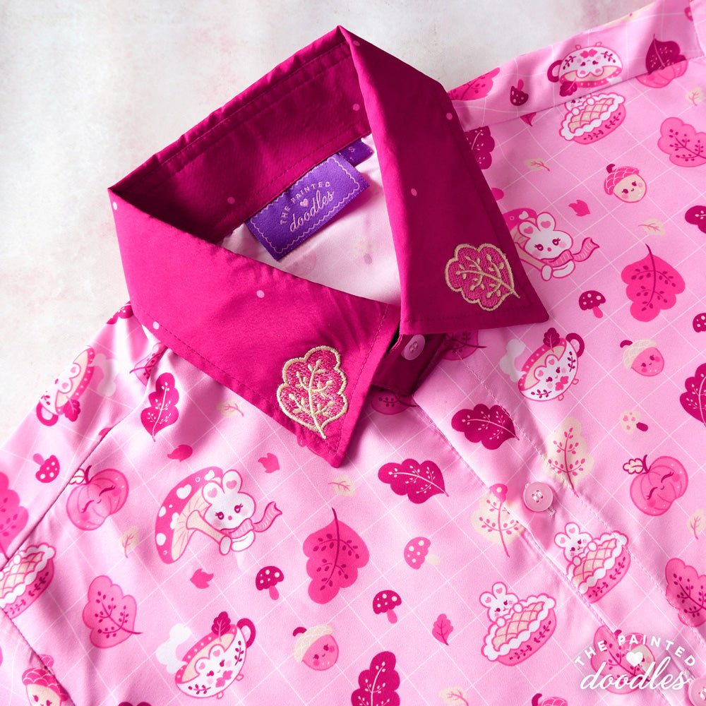 Cozy Autumn Buns Shirt - Baby Pink