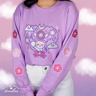 Magical Girl at Heart sweatshirt - Lavender