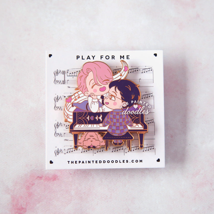 Play for me (pink) Enamel Pin